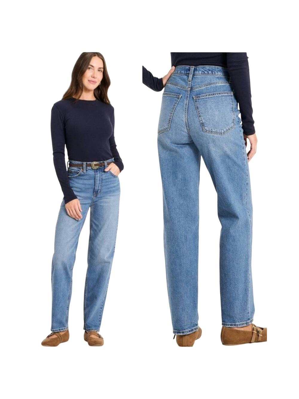 NWT Highest-Rise Vintage Straight Jeans Vintage Medium Wash Universal Thread 6